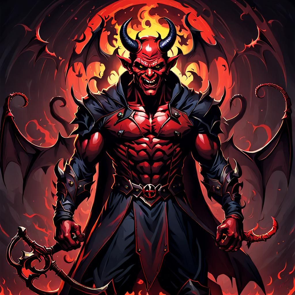 Stylized Image of a Devil
