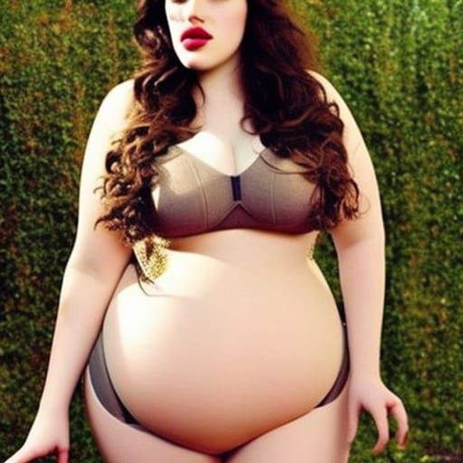 Curvy Model in Tight Clothes: A Sensual Portrait