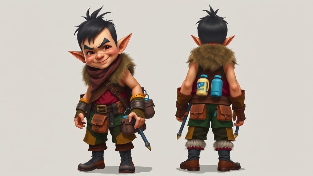 Halfling Adventurer Character Design