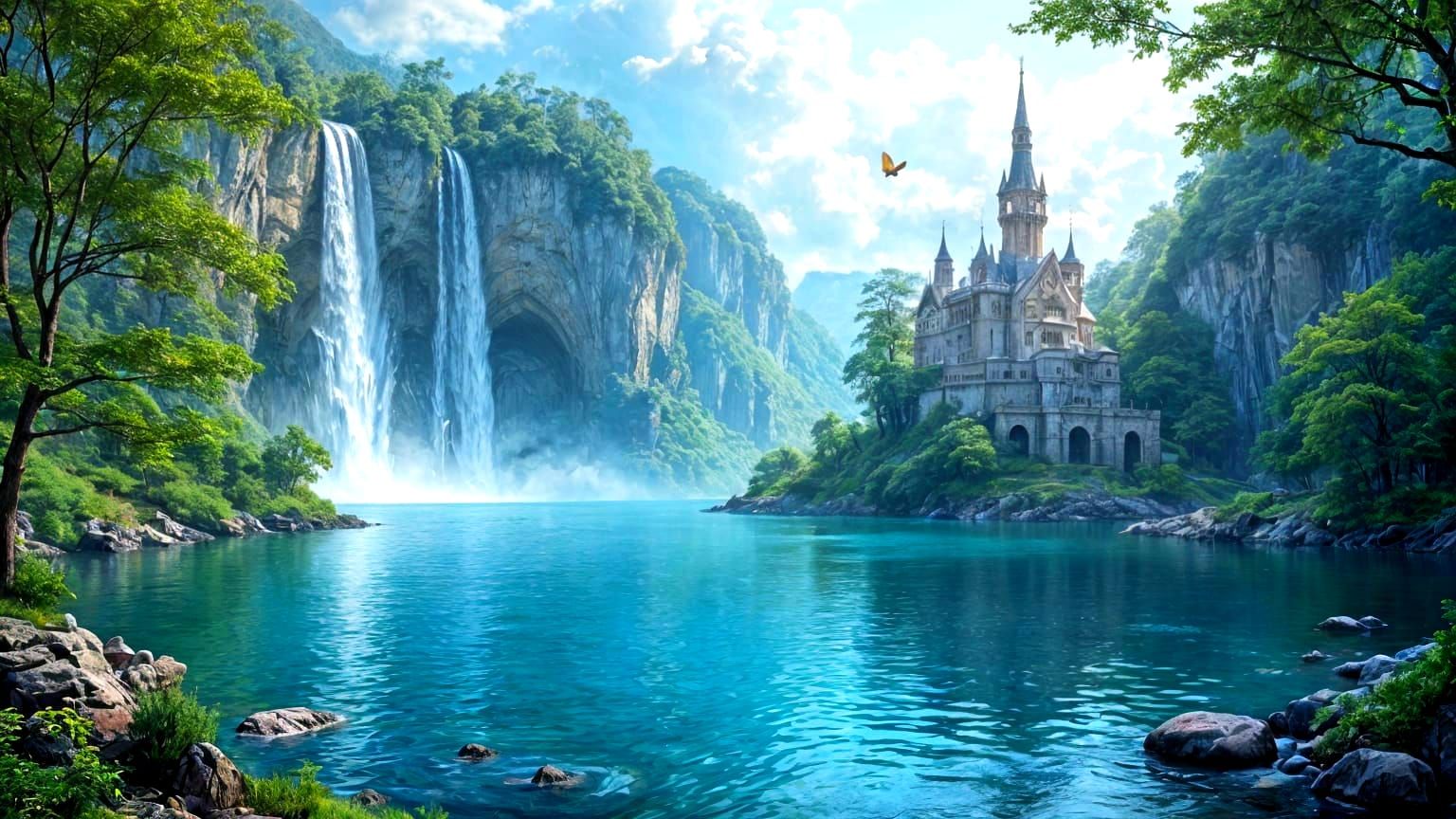 Artist Unlocks New World With Glowing Castle Painting