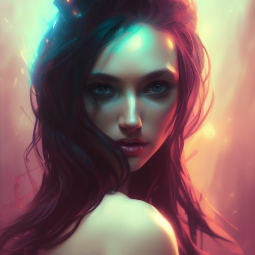 Night Death Portrait in Hyperdetailed Style