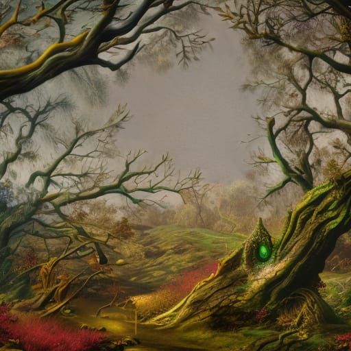 Vivid Rainforest Depths in Hyper-Realism