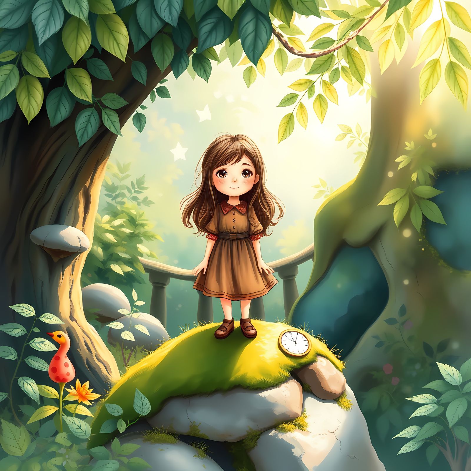 Enchanting Watercolour Scene from The Borrowers