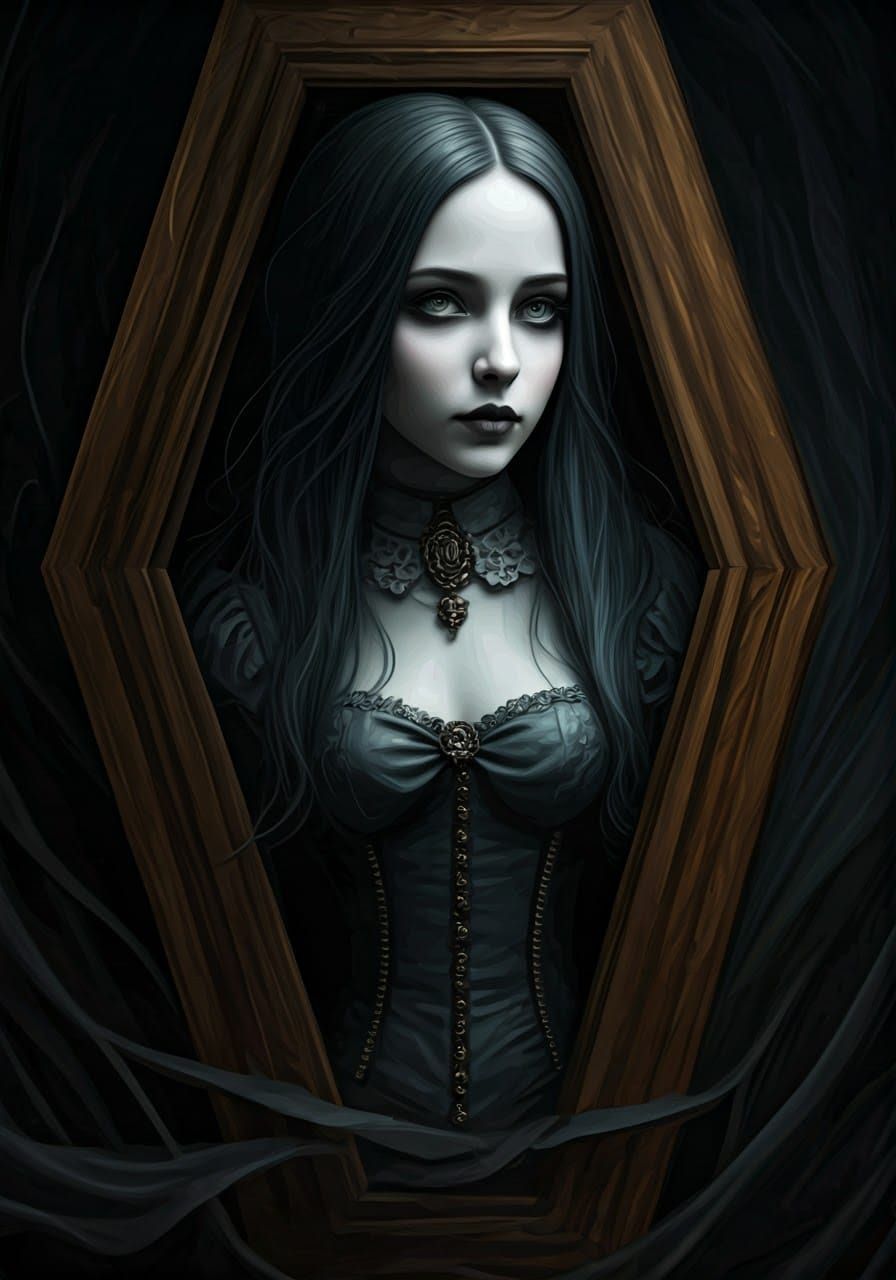 Victorian Vampire Emerges in Gothic Arcanepunk Style