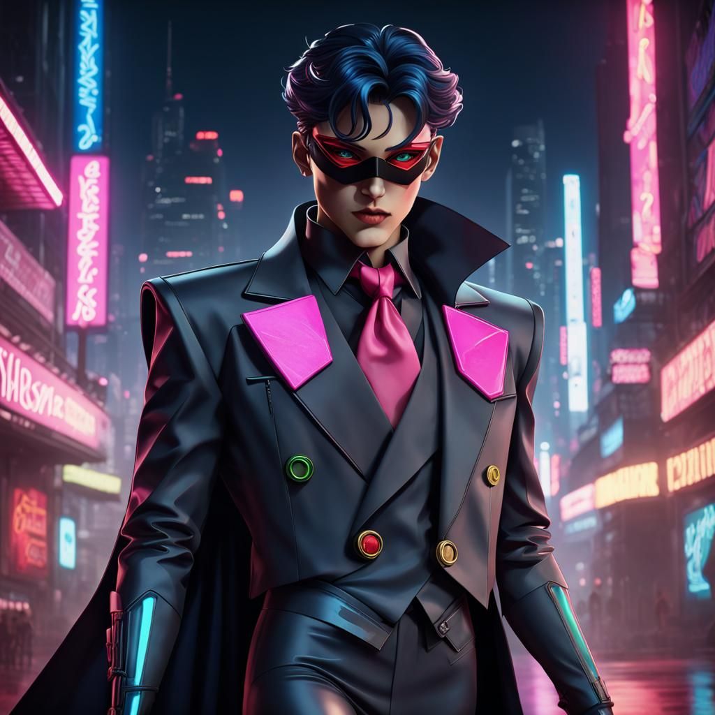 Cyberpunk Tuxedo Mask