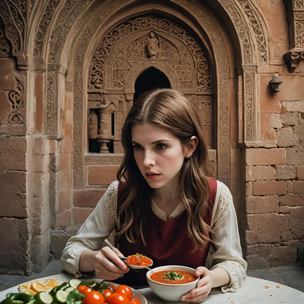 Anna Kendrick at the Alhambra: Cinematic Film Still