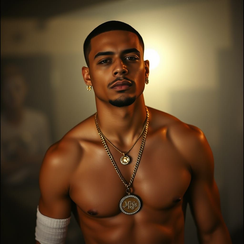 Cinematic Portrait of a Latin Gang Leader