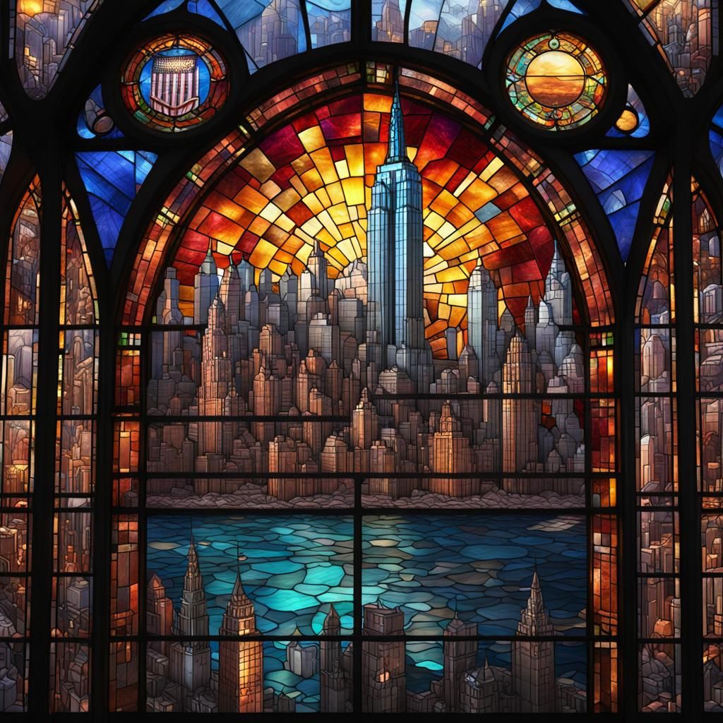 Stained Glass New York City Art