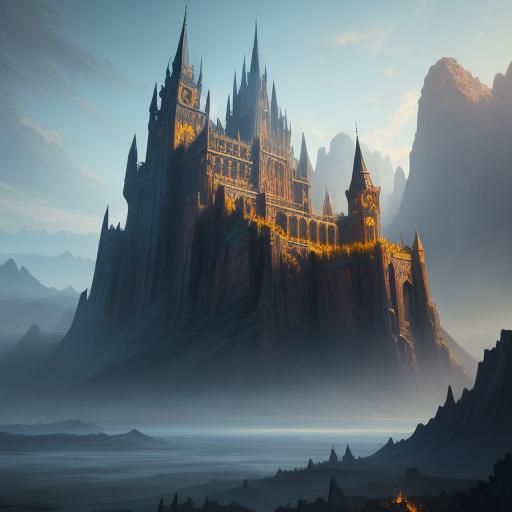 Fantastical God in Detailed Matte Painting