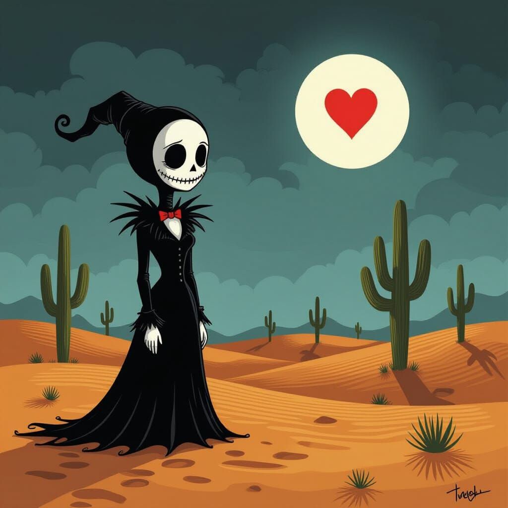 Desert Heart in a Gothic Style