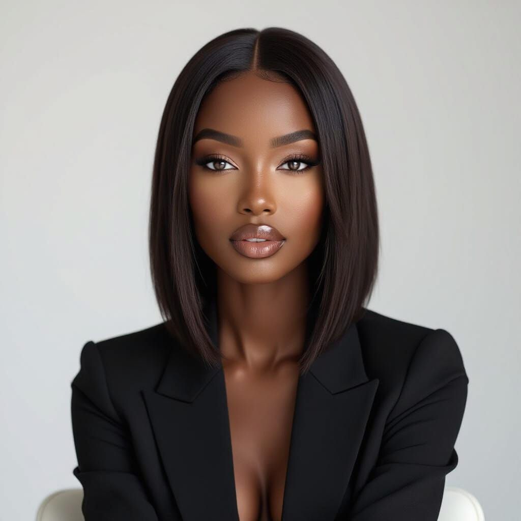 Photorealistic Portrait of Black AI Influencer Zariah