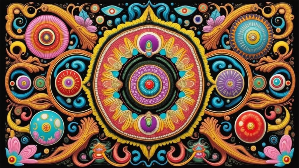 Vibrant Aipan Folk Art of Kumaon, India