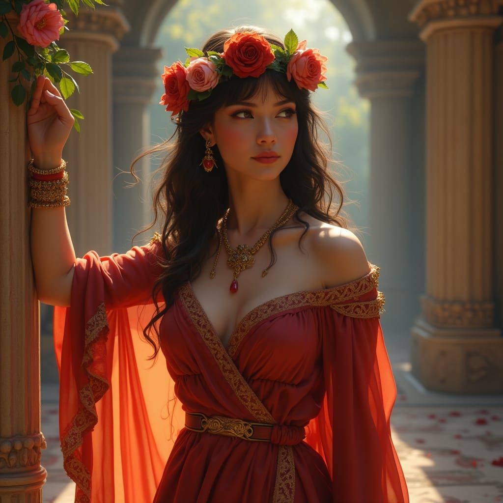 Etruscan Goddess of Love and Health in Ancient Villa