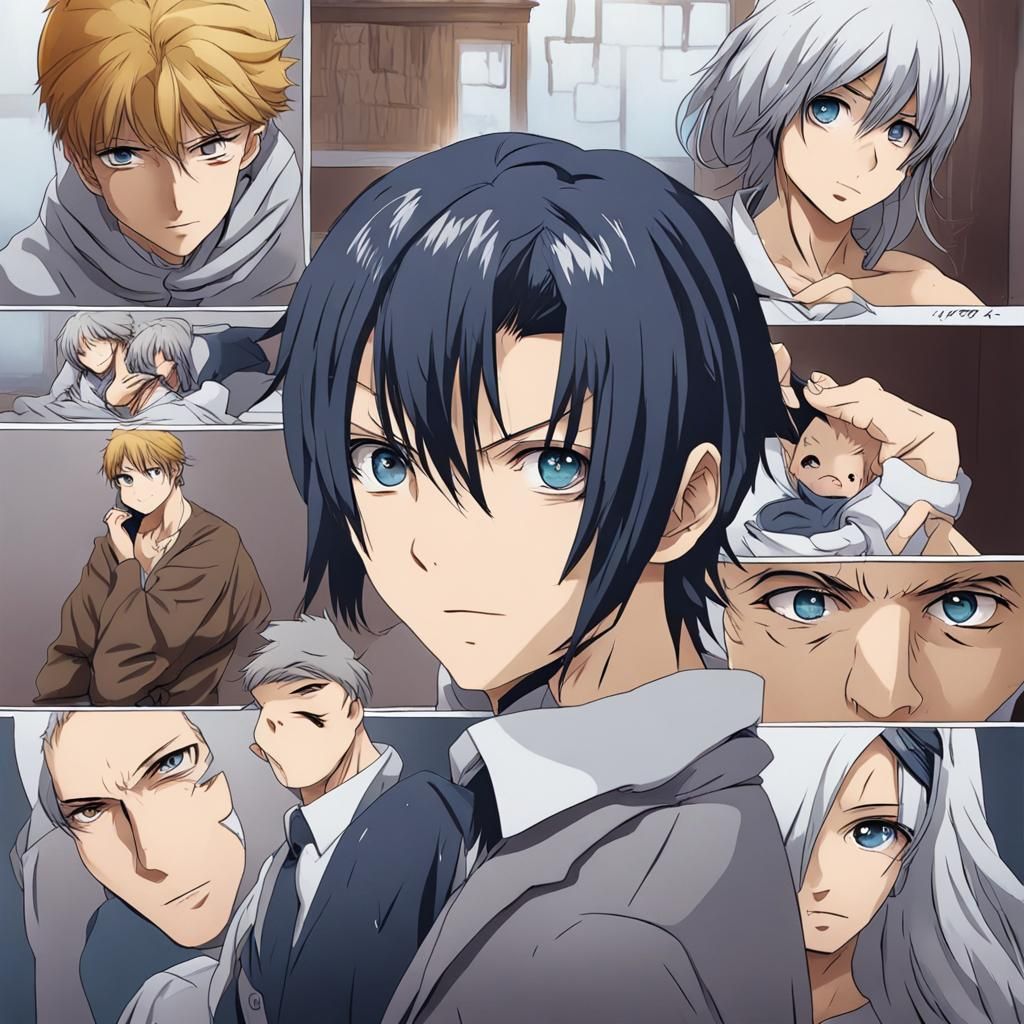 Red-Haired Girl Dancing in Red Snow: Anime Style