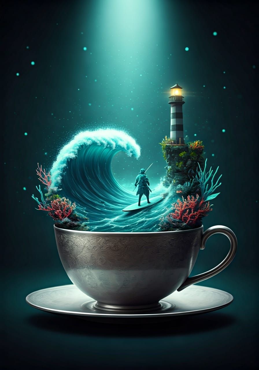 Miniature Fantasy ocean world