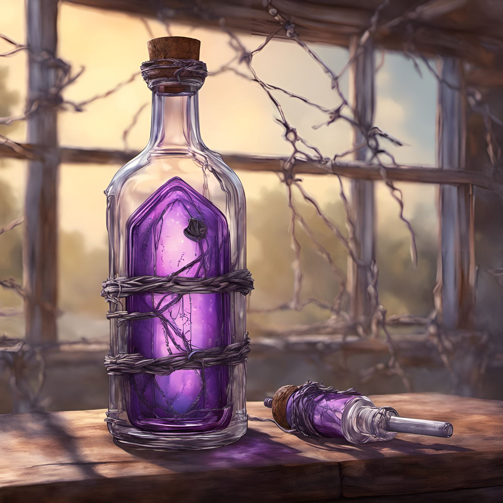 Monolithic Bottle with Evil Inside