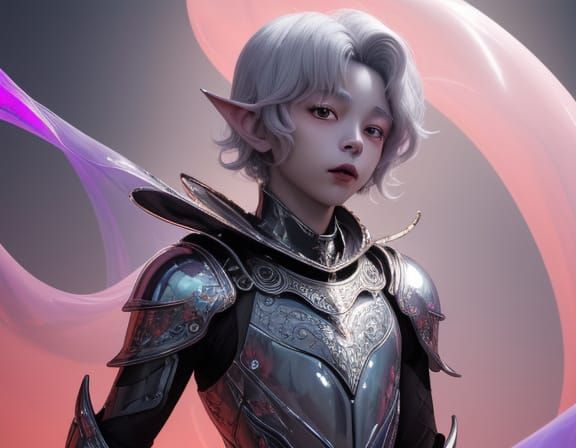 Surreal Vampire Child in Whimsical Candyland