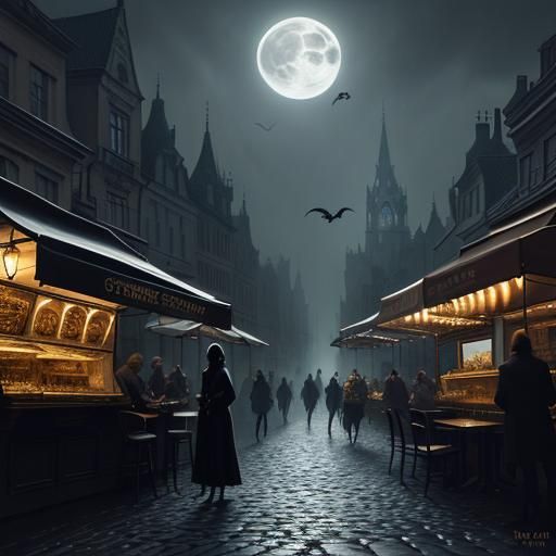 Winged Cat's Midnight Flight: A Surrealist Vision