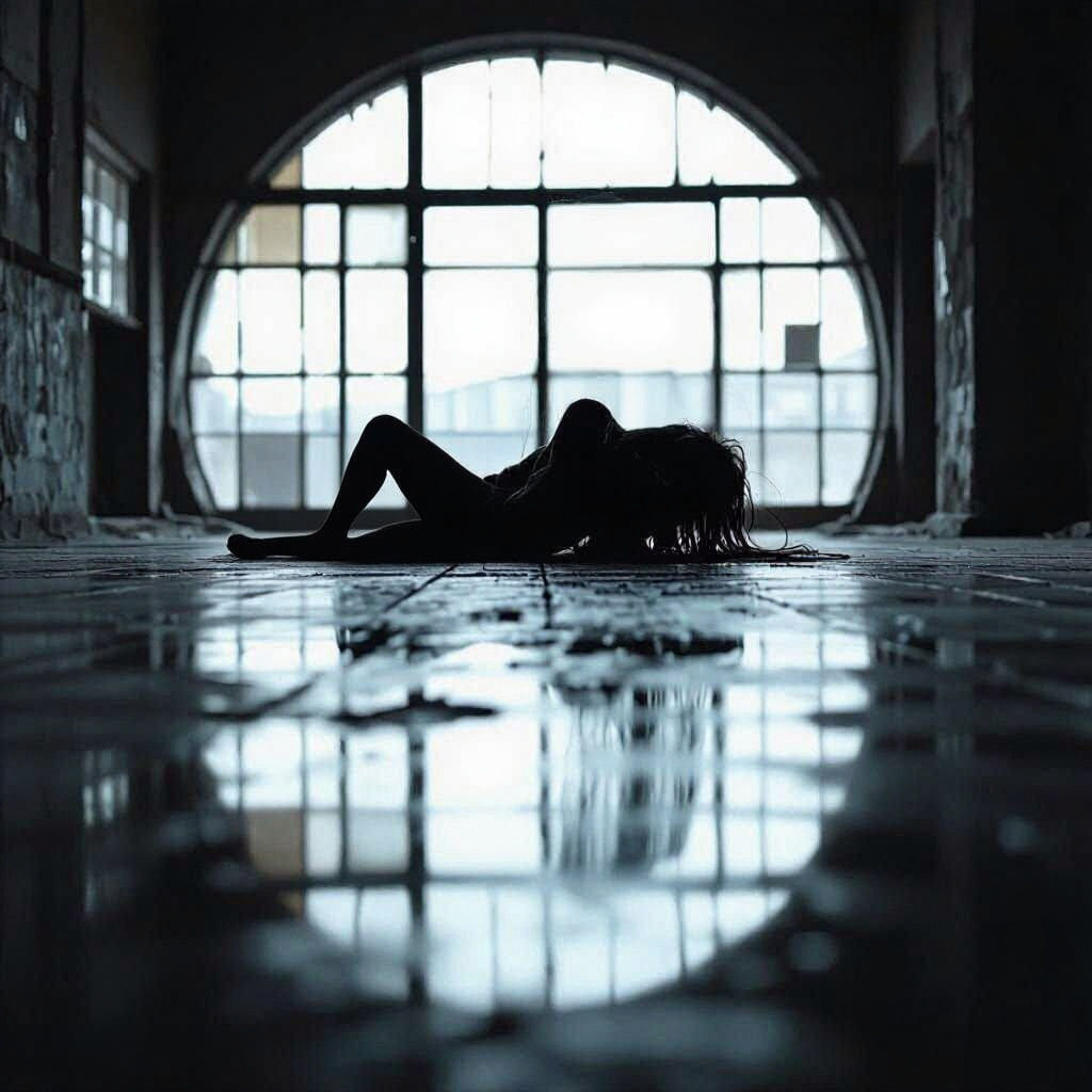 Melancholy Portrait of a Solitary Woman