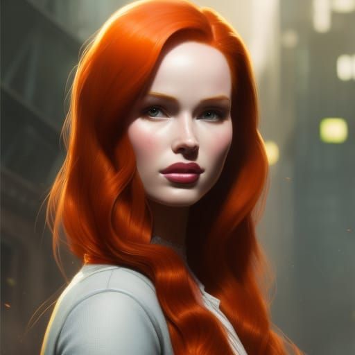 Madelaine Petsch as Mary Jane Watson: Comic Book Art