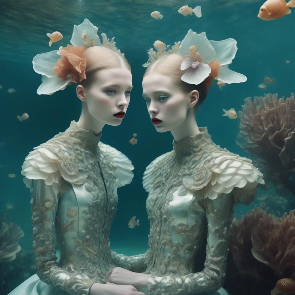 Surreal Underwater Wedding in Avant-Garde Style