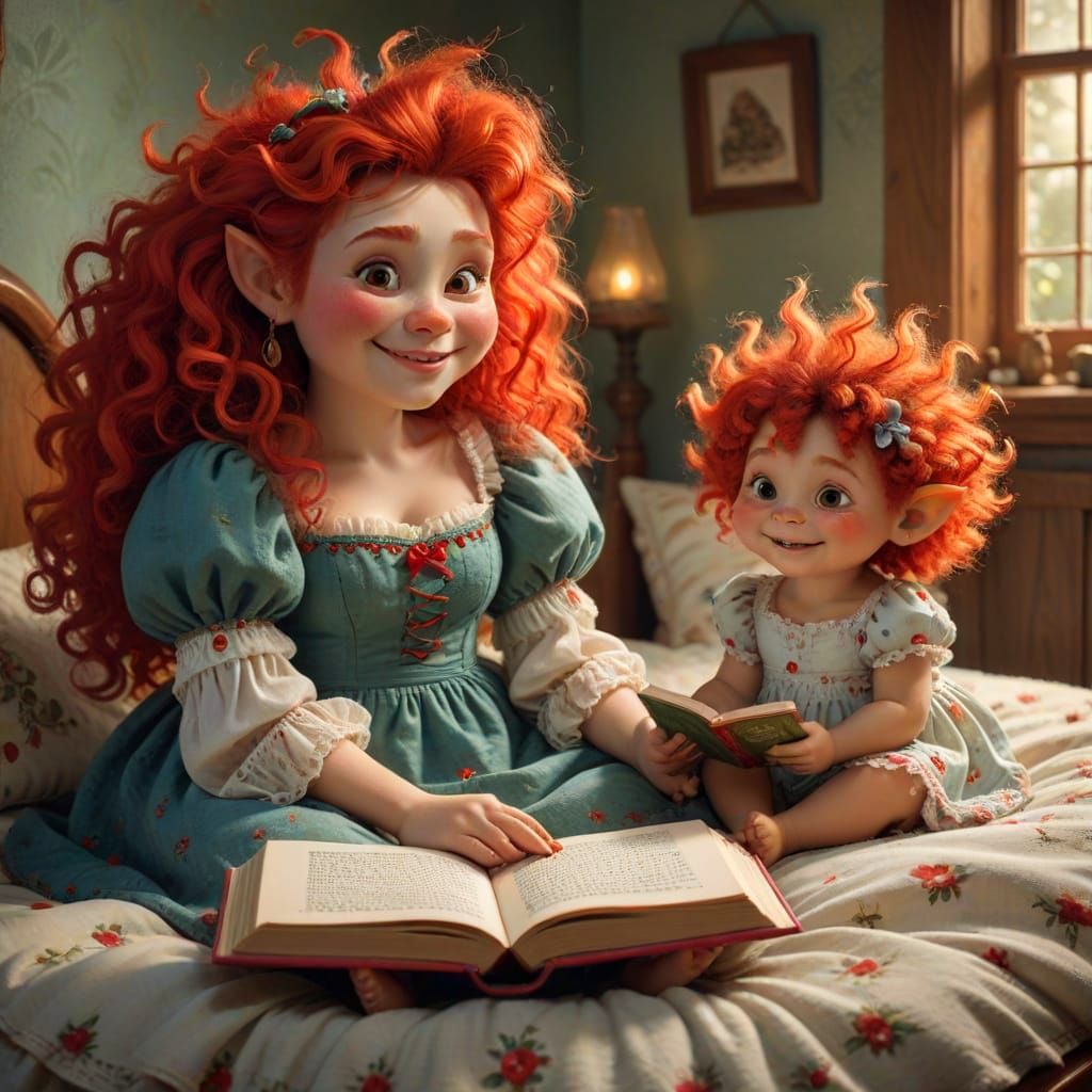 Scary Painting: Smiling Toddler Troll Story Time