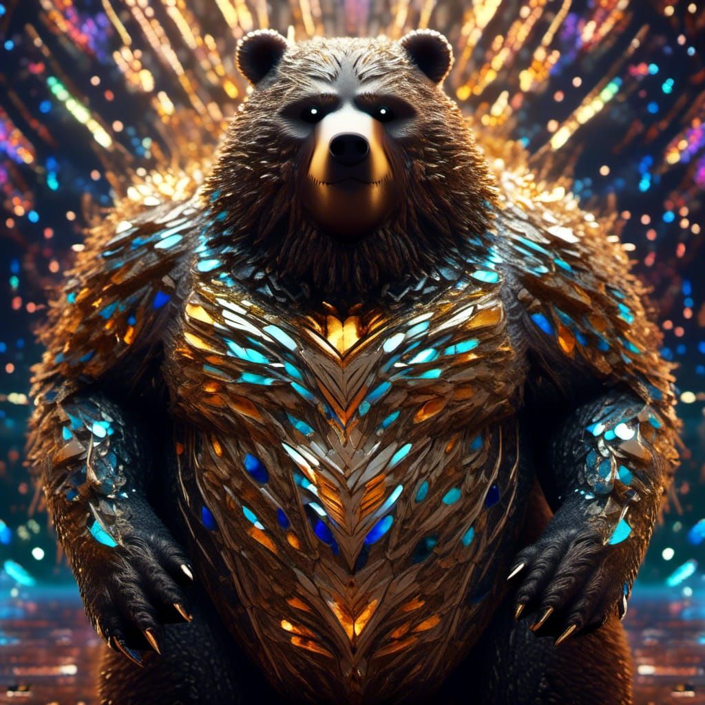 Adorable Obese Bear Lycan in Fantasycore CGI