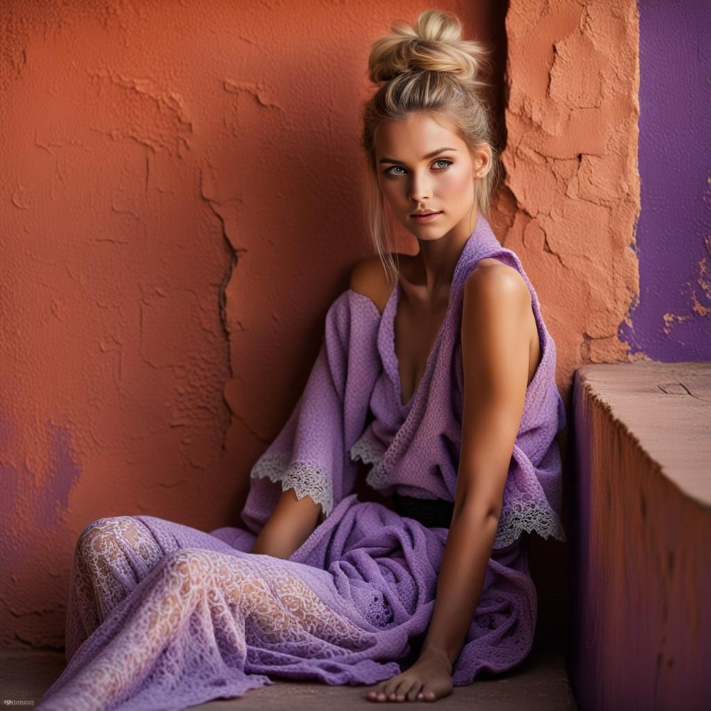 Young Woman in Marrakesh, Photorealistic 8K Rendering