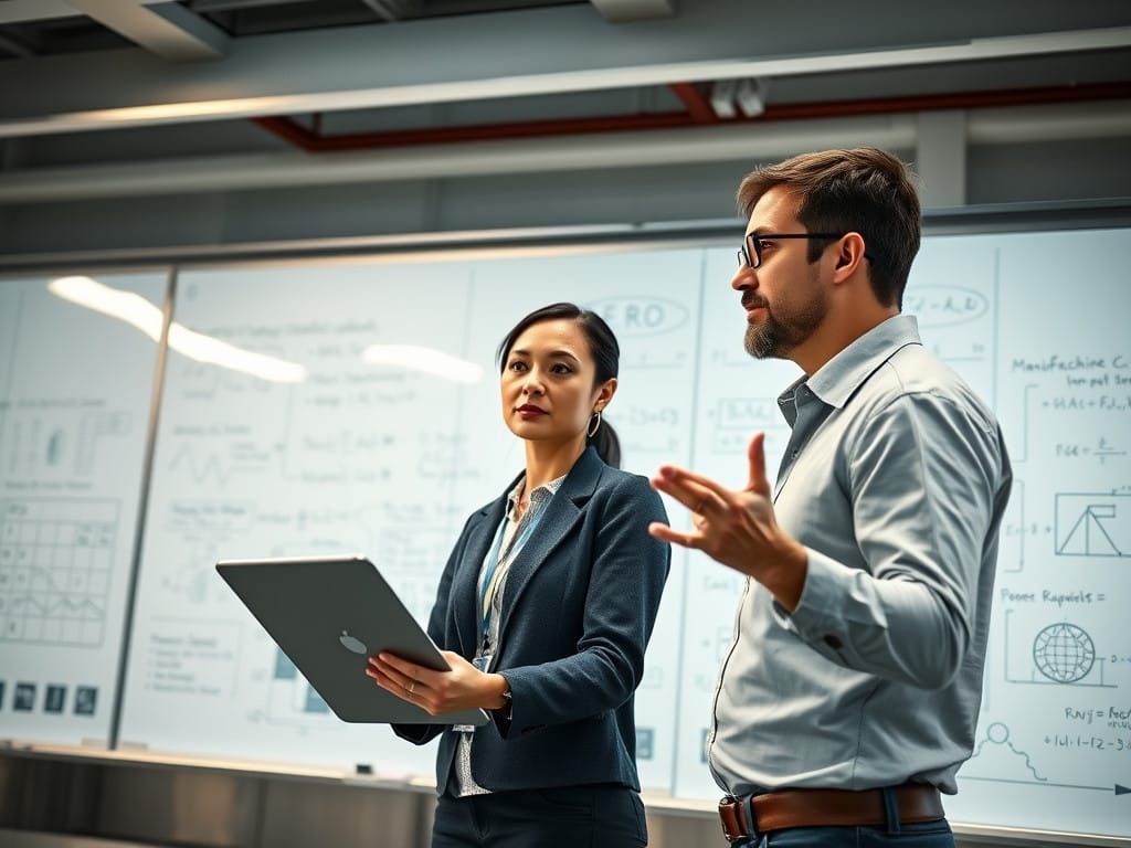 High-Tech Researchers in Heated Discussion