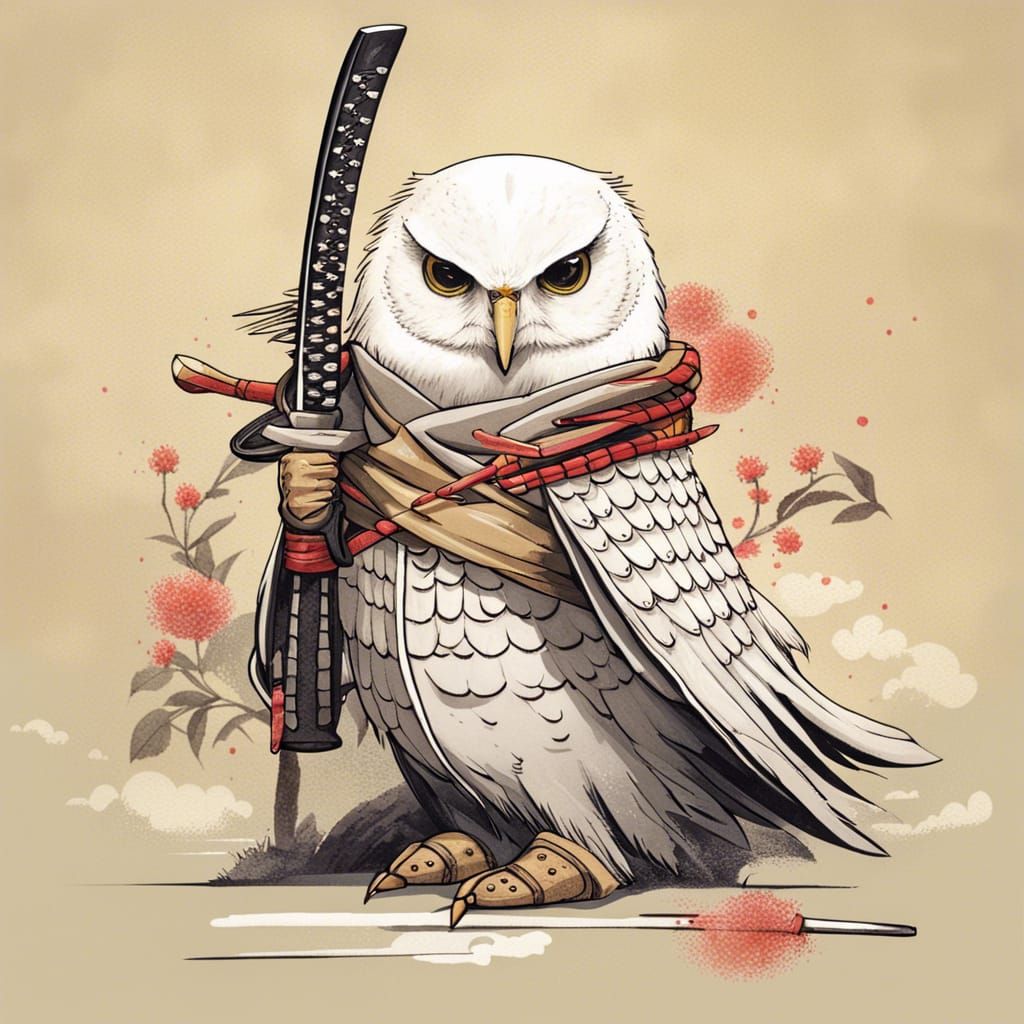 Hedwig as Samurai Warrior