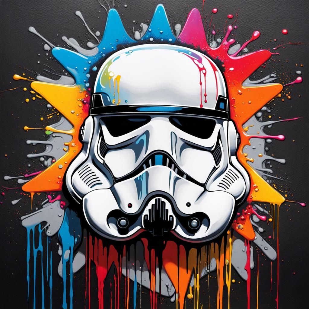 Stormtrooper Graffiti Art in Ultra Quality