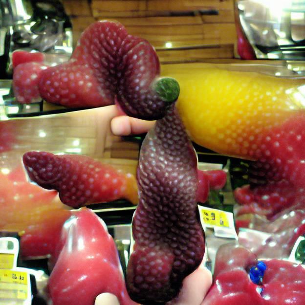 Humorous Phallic Fruit AI Rendering