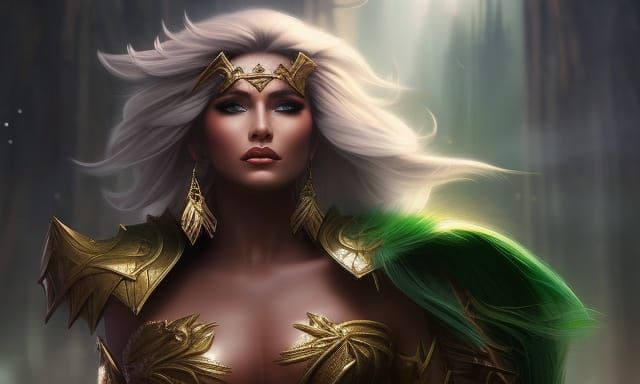 Fantasy Elf Portrait in Hyperrealistic Style