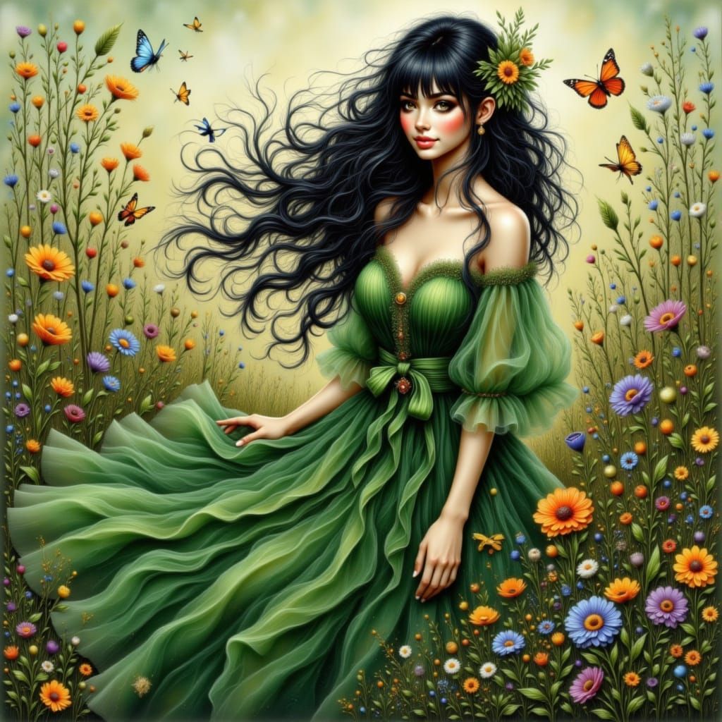 Mother Earth Embodied in Botanical Digital Art