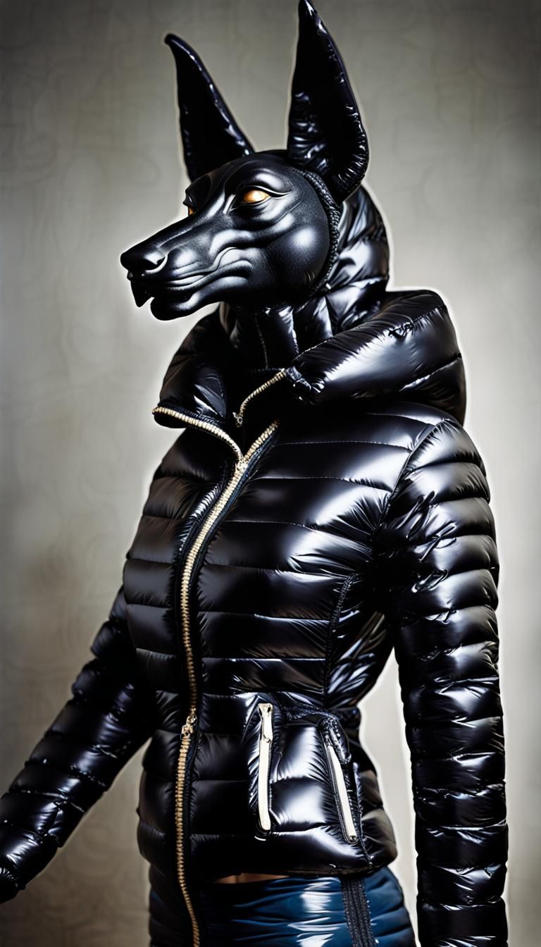 Mythical women Anubis, in a different outfit than standard