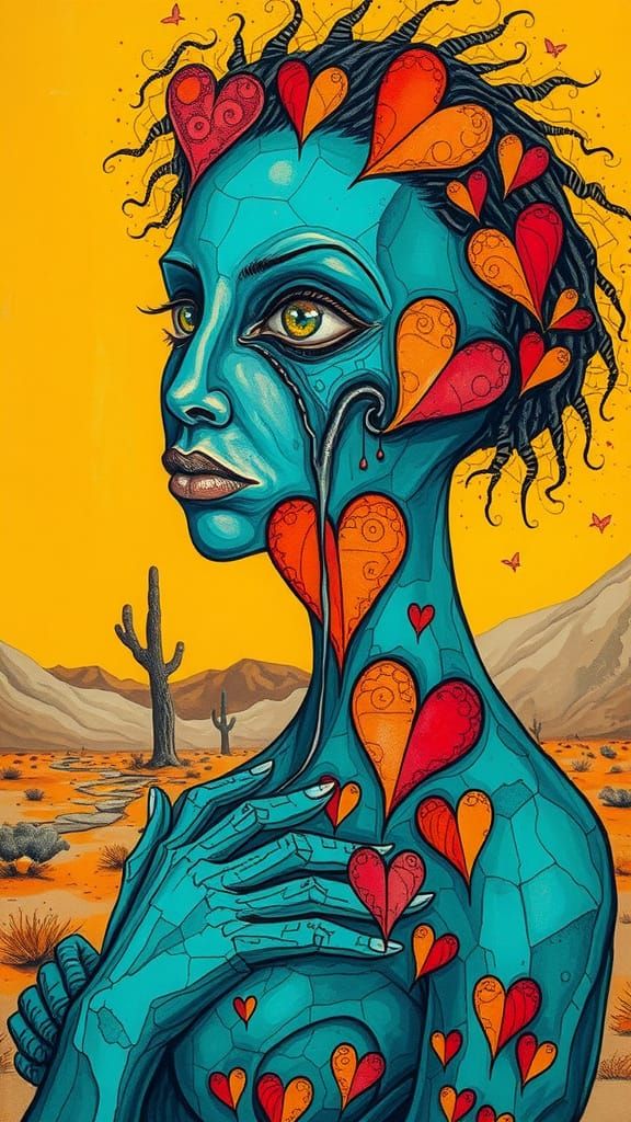 Inspired by Frida Kahlo + Hiroshi Yoshida