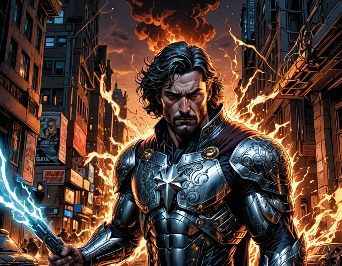 Hyperrealistic Comic Book Art in HDR