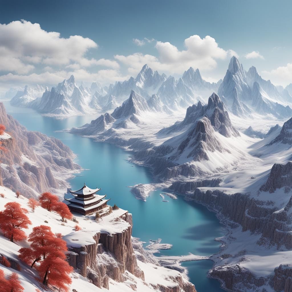 Analogous Colors Create Clear Mountain Masterpiece