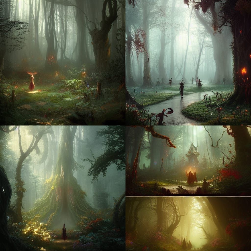 Enchanted Fairy Forest: Dark Fantasy Art