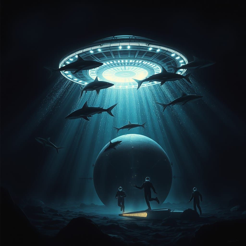 Sharks in Suits Circle Crashed UFO