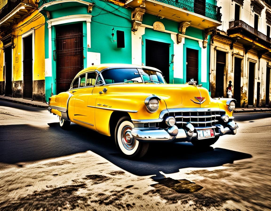 Classic Cadillac in Old Havana, Cuba