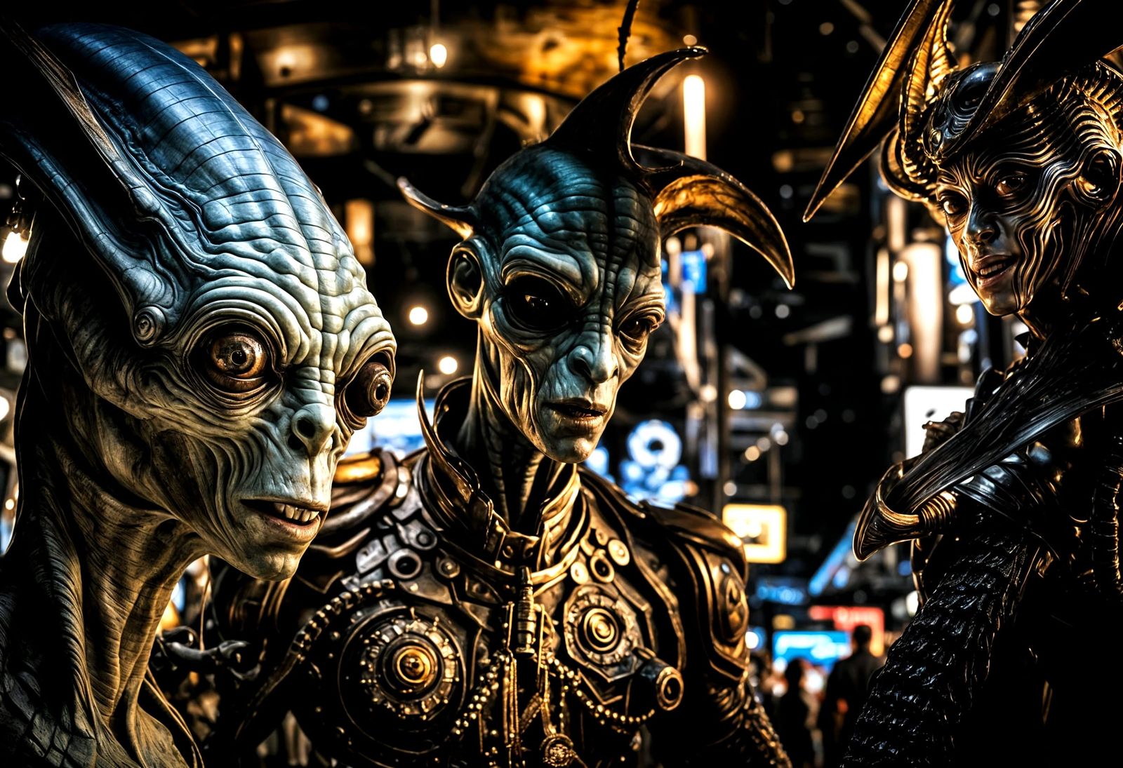 Photorealistic Aliens Share an 'Uh-Oh' Moment