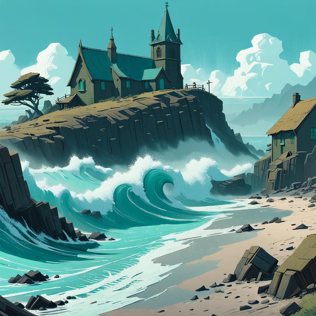 Medieval Village Meets Futuristic Wave
