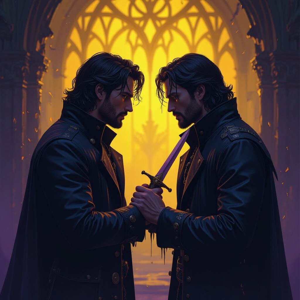 Betrayal Revealed: Friends Greet, One Stabs the Other