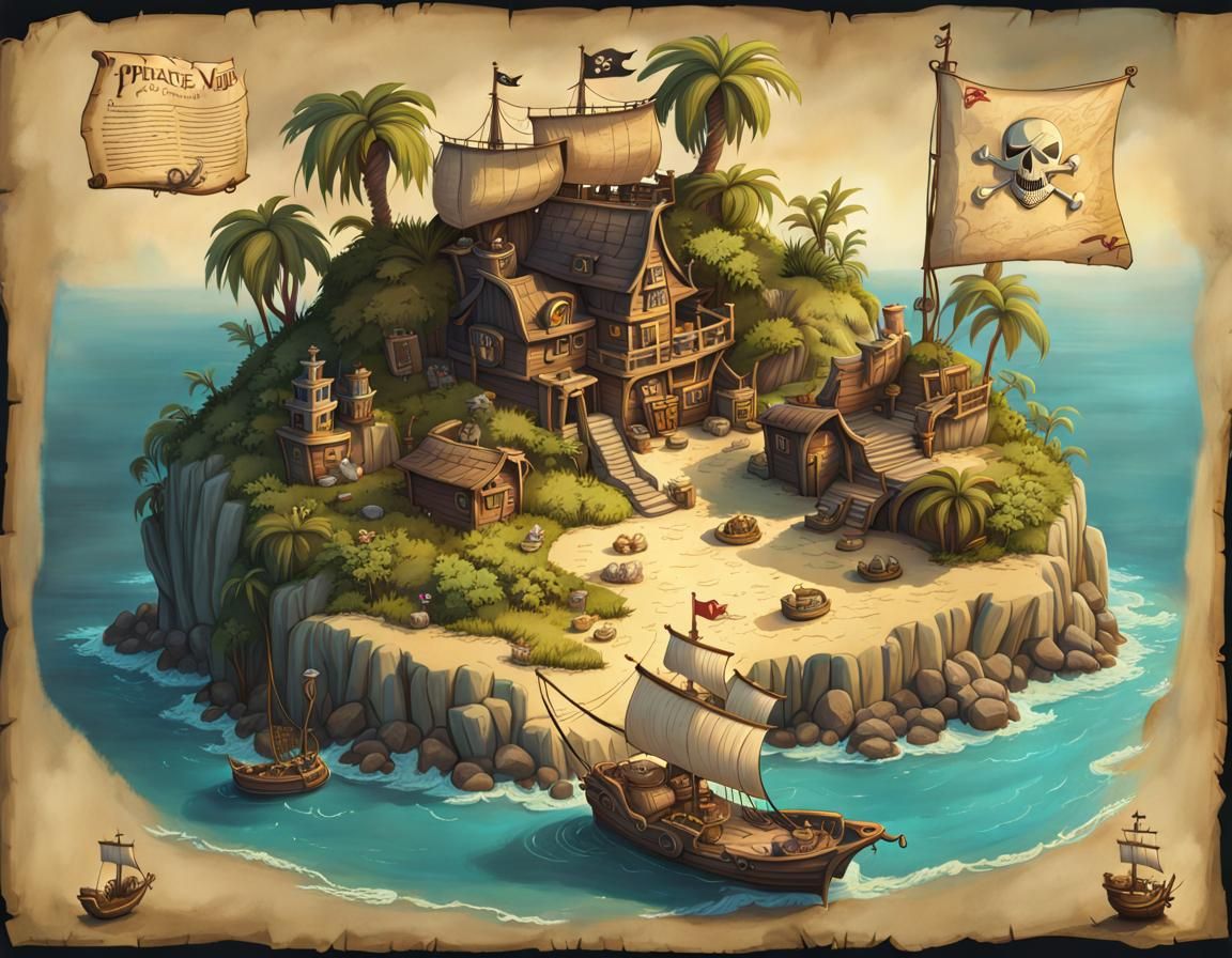 Map of Pirate Island