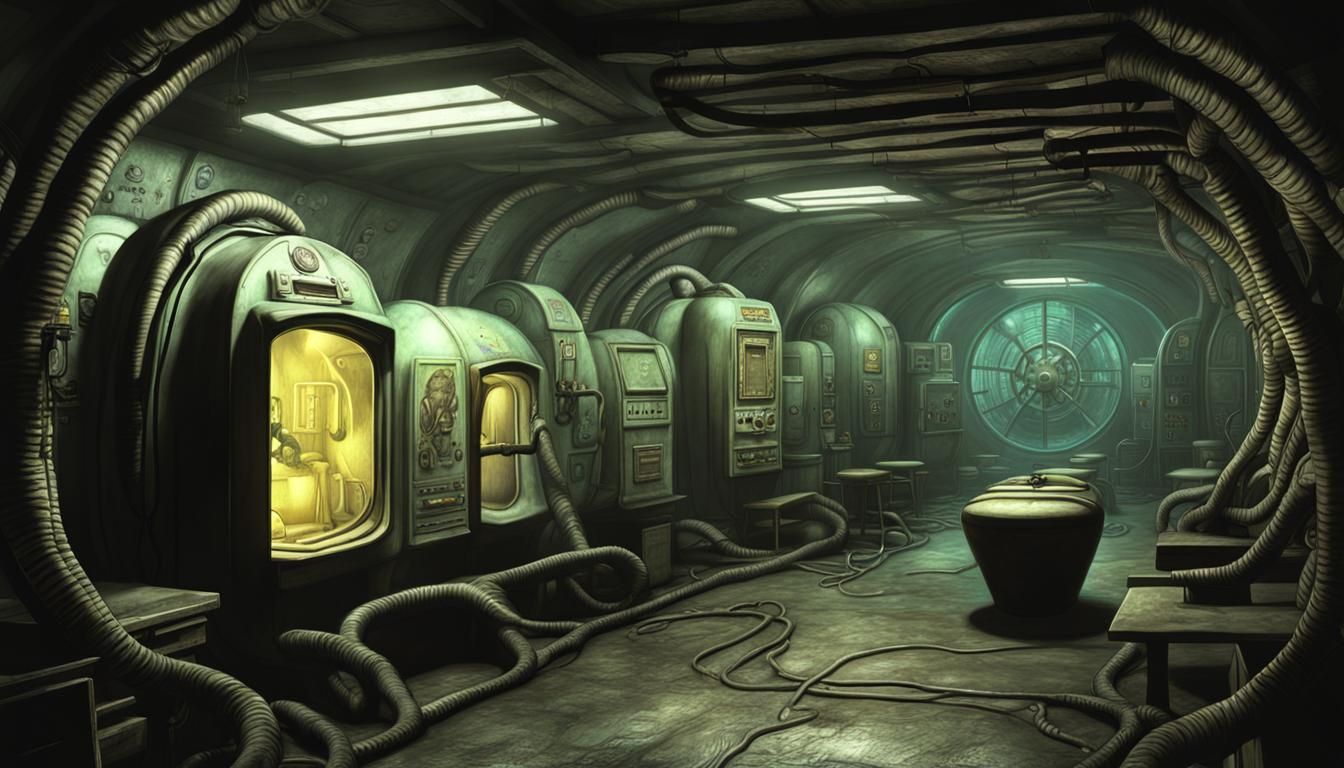 Trying 1950's retro\Fallout meets H.R.Giger (tweaked a bit)