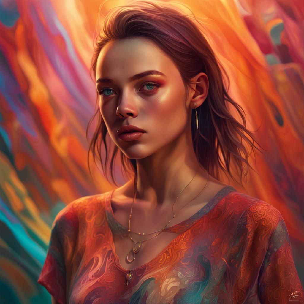 Hyperrealistic Portrait in Dramatic Lighting