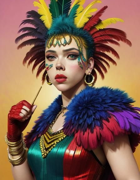 Scarlett Johansson in Rio Carnival