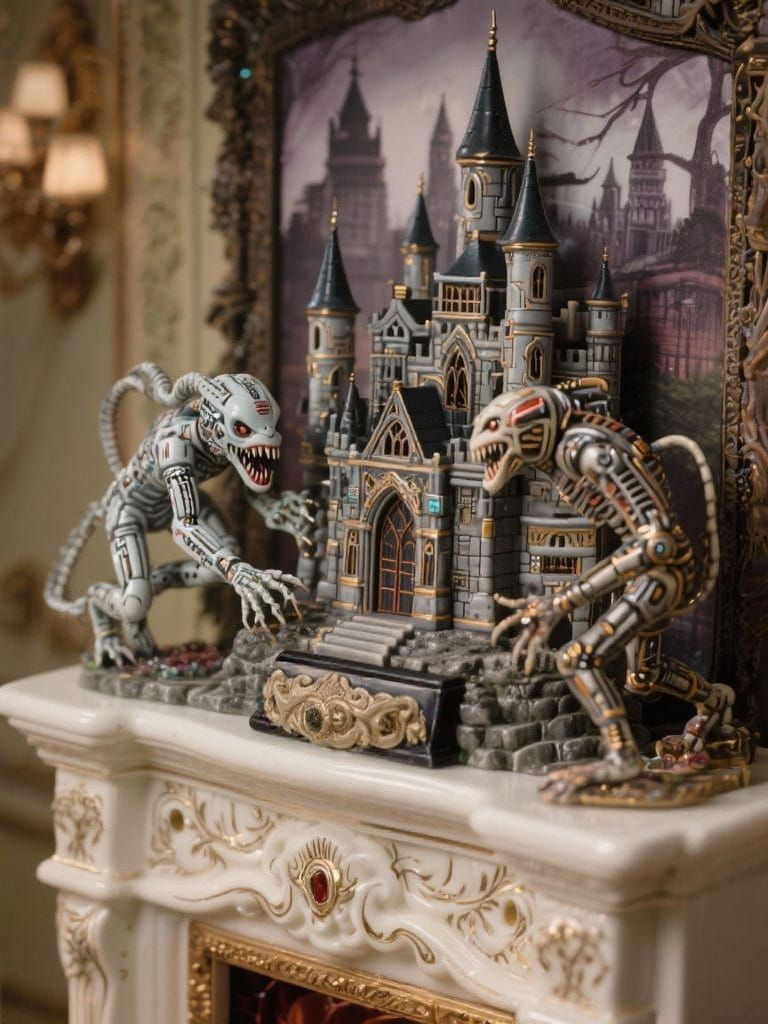 Collectible Masterworks of Cyberhybridism by Franklin Mint