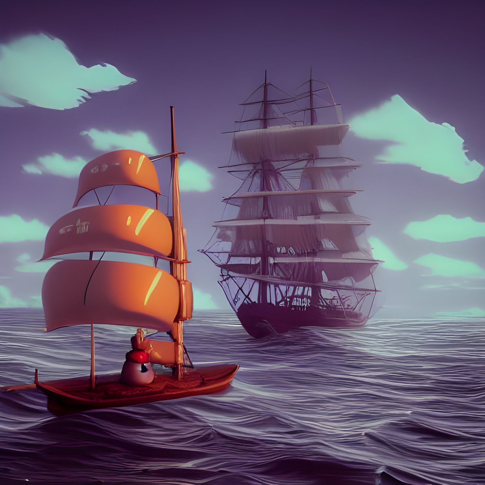 Retrofuturistic Voyage: Studio Ghibli Meets Eldritch Horror